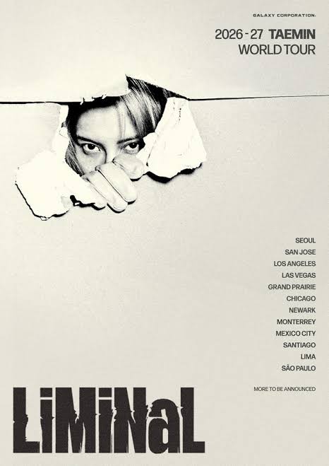 TAEMIN Announces 2026–27 LiMiNaL World Tour and New Album PHASE 1 : SOFT VIOLENCE